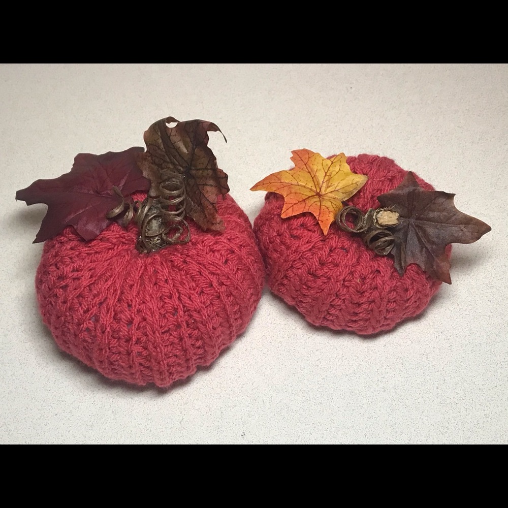 Pumpkins Decor Handmade Crochet